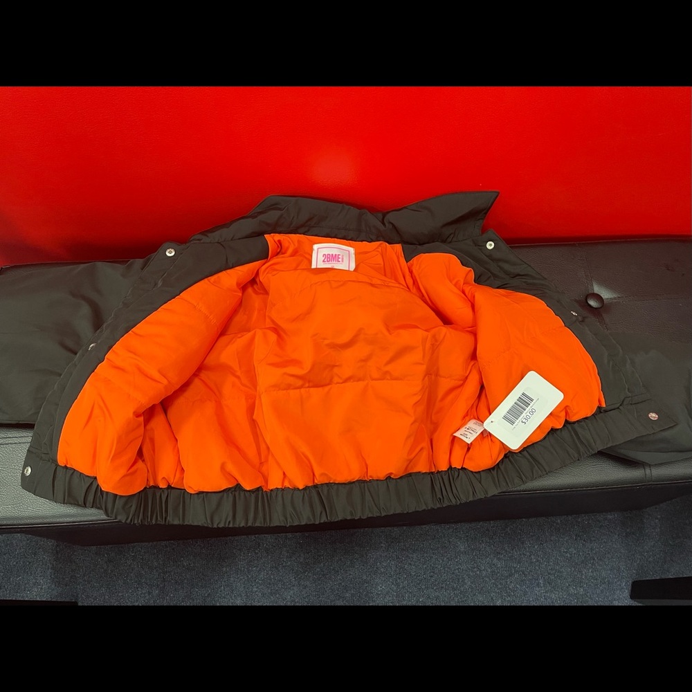 Cropped Puff Bomber Jacket - Picture 2 of 3